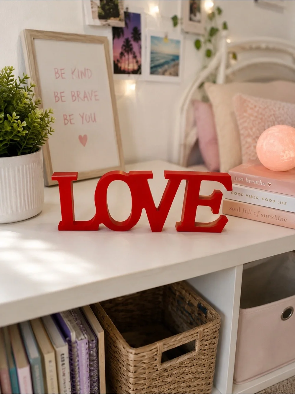 Handmade bright red